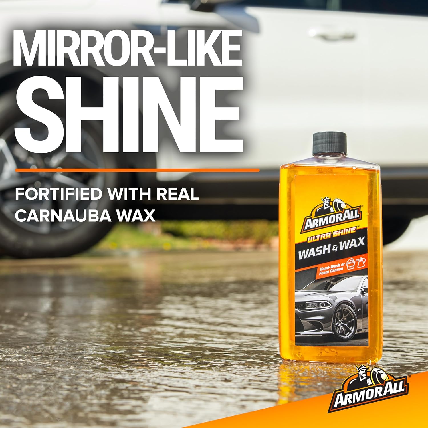 Car Wash and Car Cleaner Kit by Armor All, Includes Glass Wipes, Car Wash & Wax Concentrate, Protectant Spray and