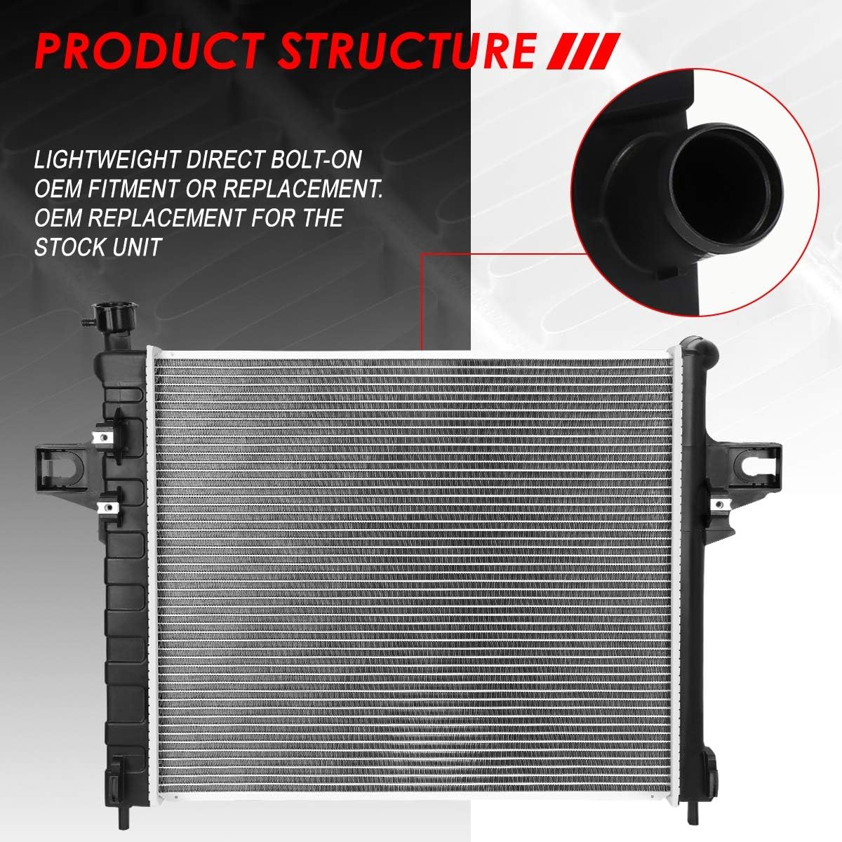 Auto Dynasty 2336 Radiator for 2001-2004 Jeep Grand Cherokee 4.7L AT