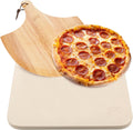 Rectangular Pizza Stone, 15 x 12 Inch Cordierite Stone with Peel
