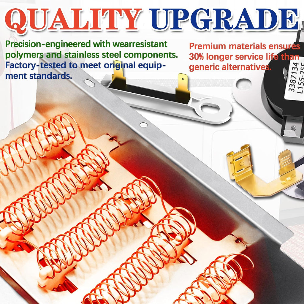 LER4634PQ1 LER5636PQ0 Dryer Heating Element Fit for Whirl-pool LEQ8858JQ1