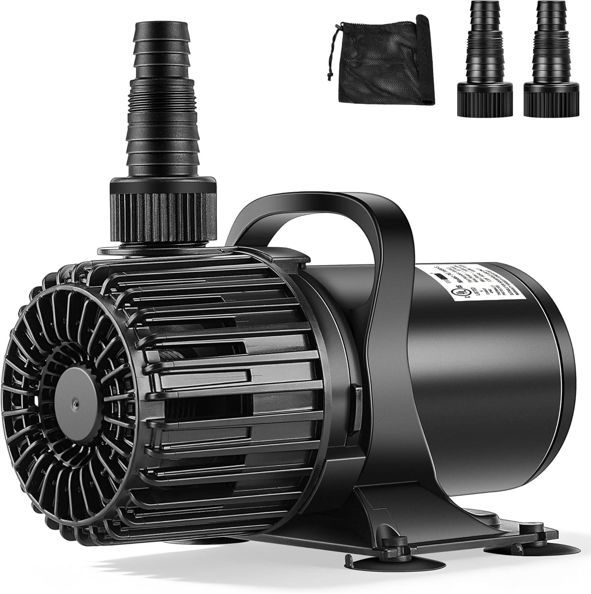 100W Pond Pump, 1600GPH Submersible Water Pump for Koi Pond