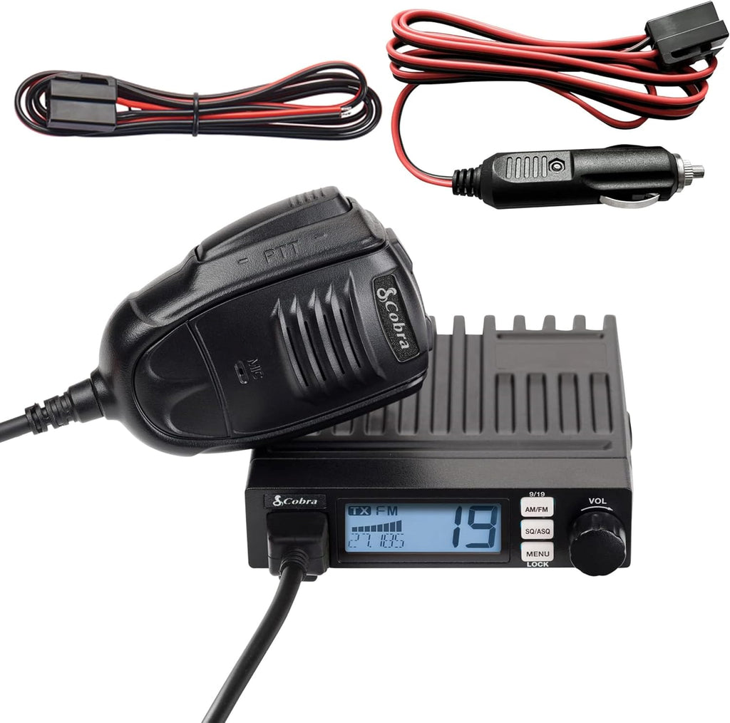 19 MINI AM/FM Recreational CB Radio, Dual-Mode AM/FM, 40 Channels | Travel Essentials, Time Out Timer, VOX, Auto