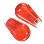 Ellipse Oval Joystick Head Rocker Ball Top Handle Arcade Game Replacement Red 2pcs