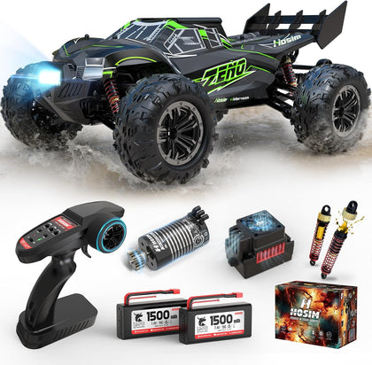 1/10 Brushless RC Cars for Adults & Boys 60+ KPH, Fast RC Truck | 4x4 Off-Road All-Terrain Big Remote Control Car