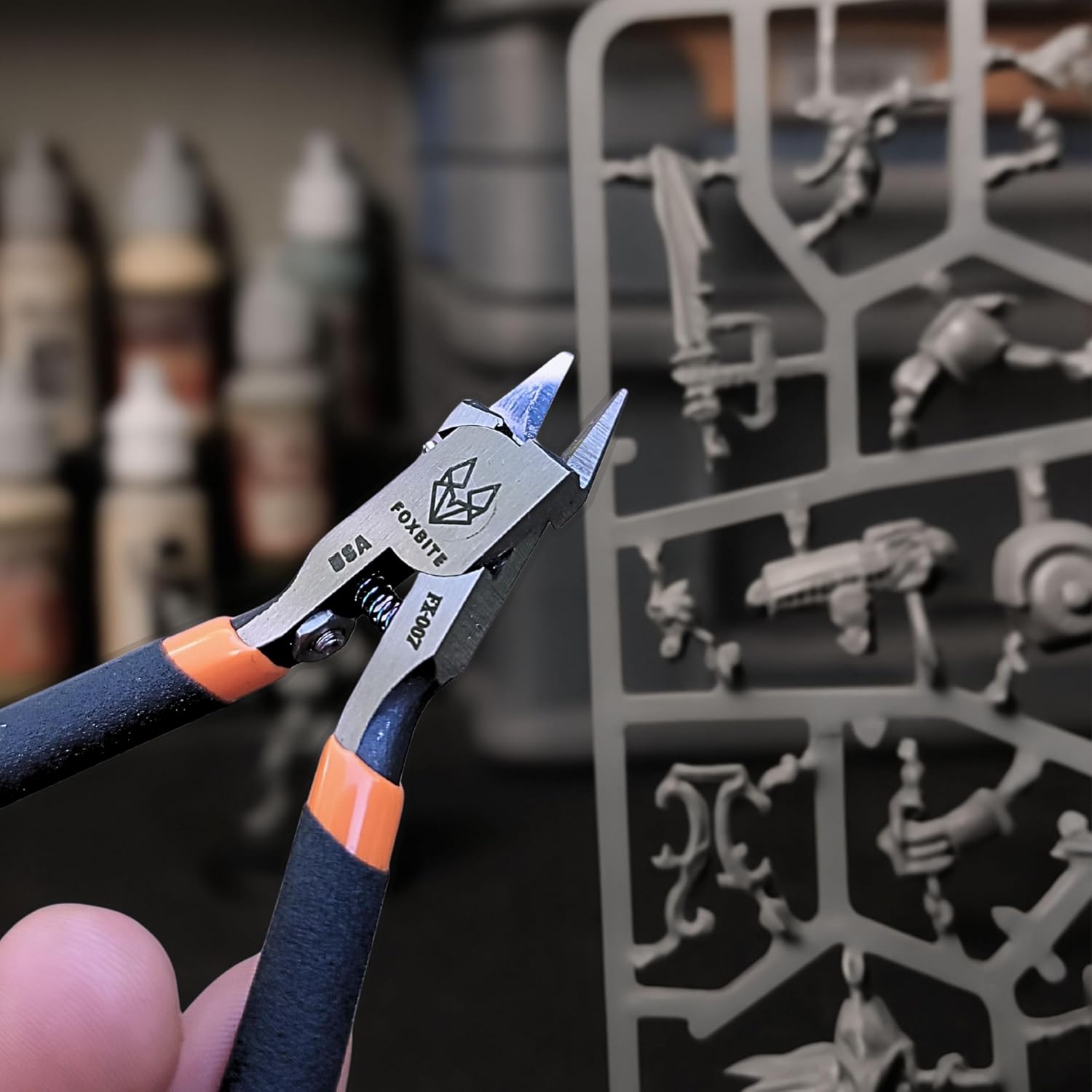 Precision Hobby Nippers – Ultra Sharp Sprue Cutter for Miniature Painting, D&D, Warhammer, Gundam Builders – Pro
