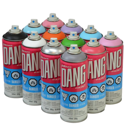 DANG Prime Graffiti Spray Paint Set of 12, Secondary Colors
