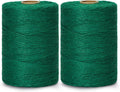 Green Jute Twine String 1312 Feet 2mm for Crafts Gift Wrapping