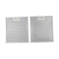 2Pcs Range Hood Filter, Range Hood Grease Filter Mesh Replacement Metal Mesh Extractor Vent Filter, 305 X 267 X 9mm