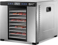 Food Dehydrator Machine | 11 Stainless Steel Trays | Adjustable Timer and Temperature Control | Jerky, Herb, Meat
