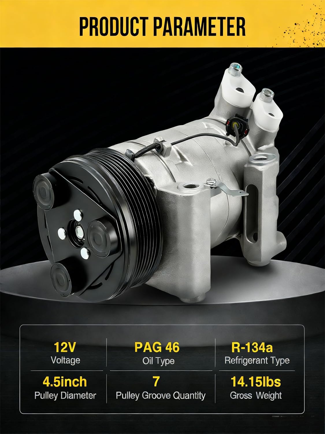 KAC A/C Compressor for Nissan TITAN 2004-2015, 2017-2021