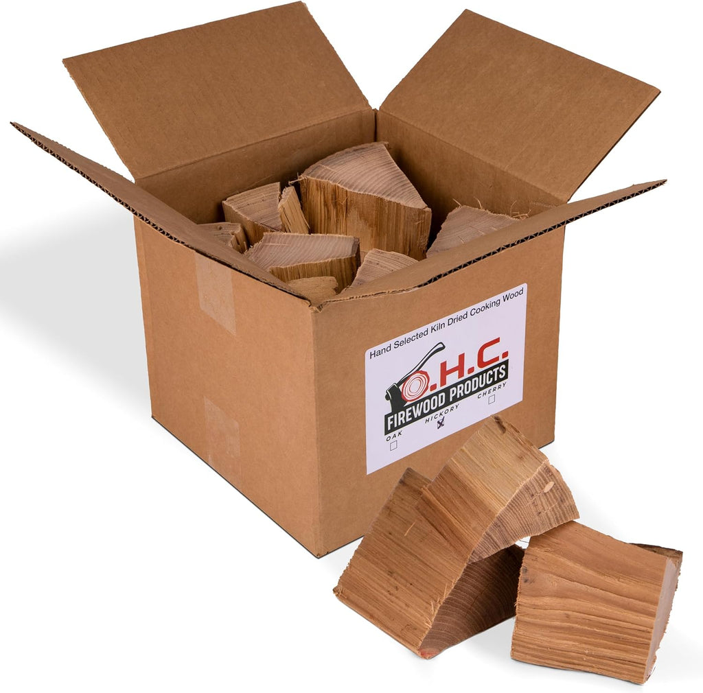 Kiln Dried Firewood, Oak Firewood, Safe, Consistent Cooking Wood, Hand-Selected Wood Chunks for Smoking Upto 12 Meals