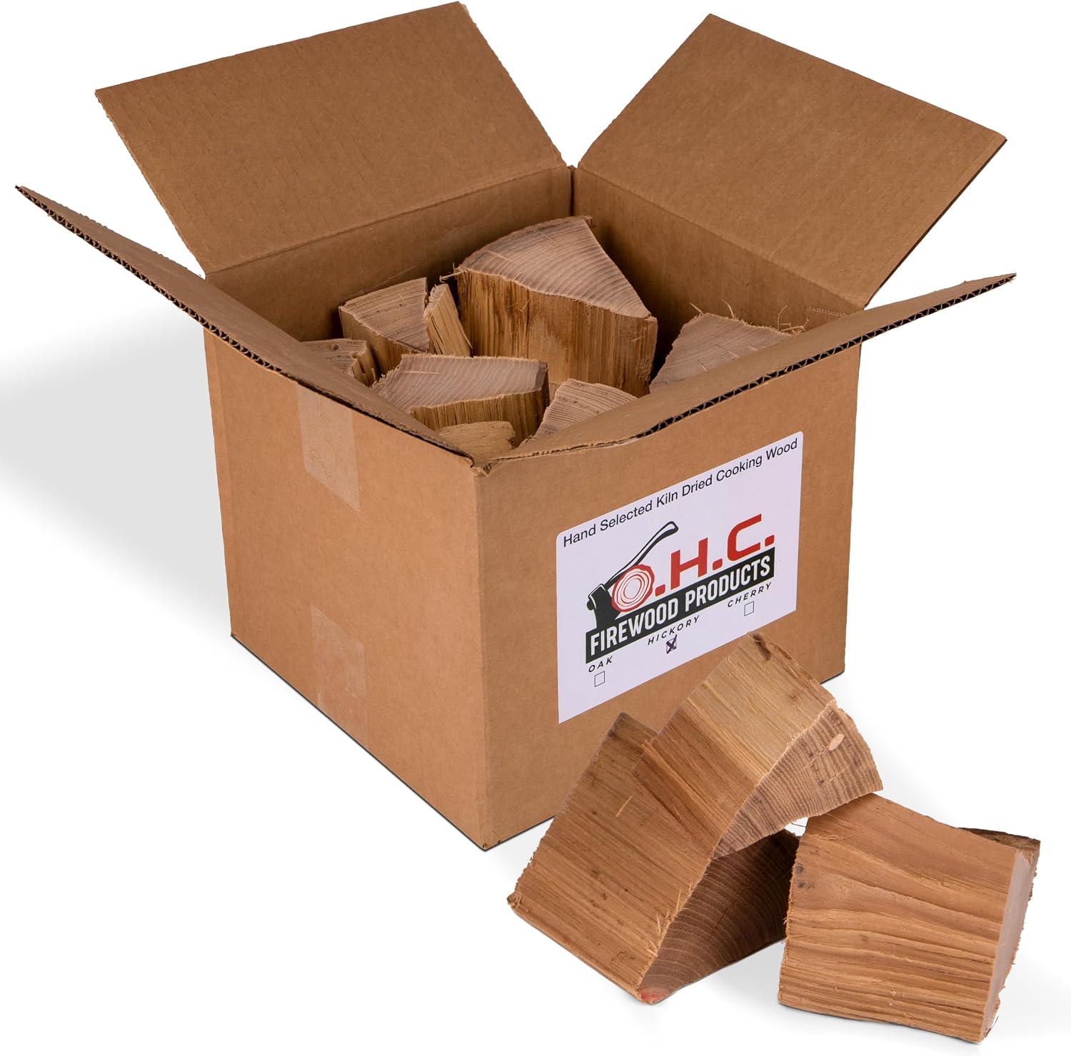 Kiln Dried Firewood, Oak Firewood, Safe, Consistent Cooking Wood, Hand-Selected Wood Chunks for Smoking Upto 12 Meals