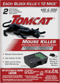 Mouse Killer, Child & Dog Resistant, Disposable Station, 2 Stations | Indoor/Outdoor Use, Easy Monitoring, 2