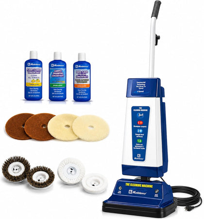 P-820 BA Carpet Shampooer and Floor Polisher, Polishing Pads, Blue | Floor Scrubber Machine, 3-Speed, Scrubbing