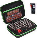 Battery Organizer Storage Case with Tester,88 Slot for AAA AA Button Cells | Mesh Pocket, Carrying Handle, Fireproof