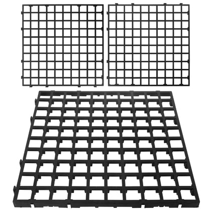 12PCS 19.5"x19.5" Permeable Pavers Gravel Grid 1" Depth, 32 Sq Ft