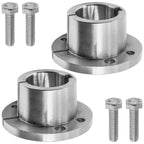 Caltric Deck Spindle Pulley Split Tapered Hub Bushing Compatible with Wright Stand Stander 71460111 x2