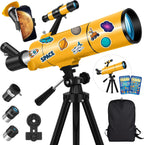Telescope for Adults & Kids, 80mm Aperture 500mm Refractor | Portable Travel Telescopes