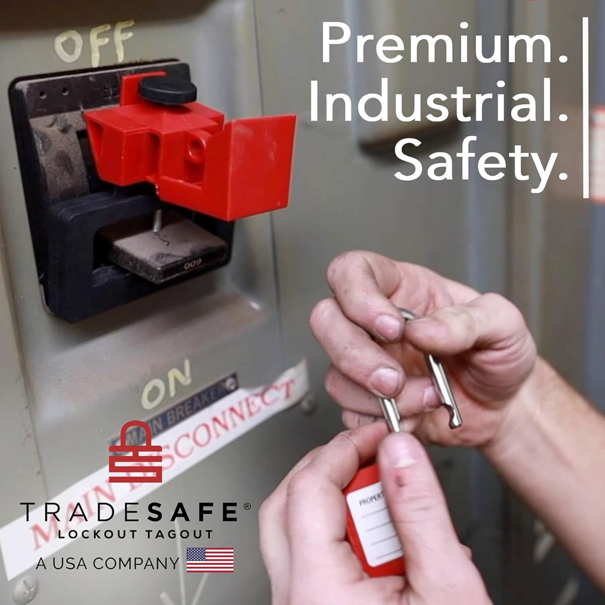 TRADESAFE Circuit Breaker Lockout, 3 Pack Multi-Pole Breaker Lock, XL