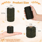 Gold and Black Cotton Twine String, 2mm Thick, 328 Feet