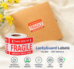 3 x 2 Inch Handle with Care This Side Up 300 Permanent Adhesive Fragile Stickers for Shipping Moving Glass Labels (1