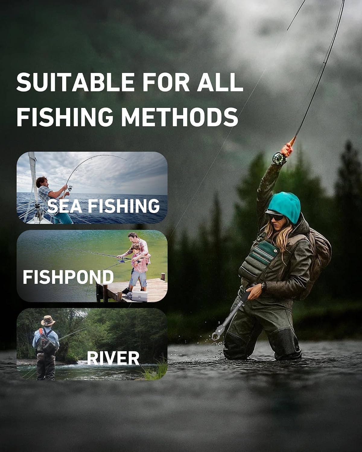 16" Fish Lip Gripper - Heavy-Duty & Saltwater Proof, Aircraft-Grade Aluminum Alloy, 60LB Capacity, Non-Slip 360° TPR