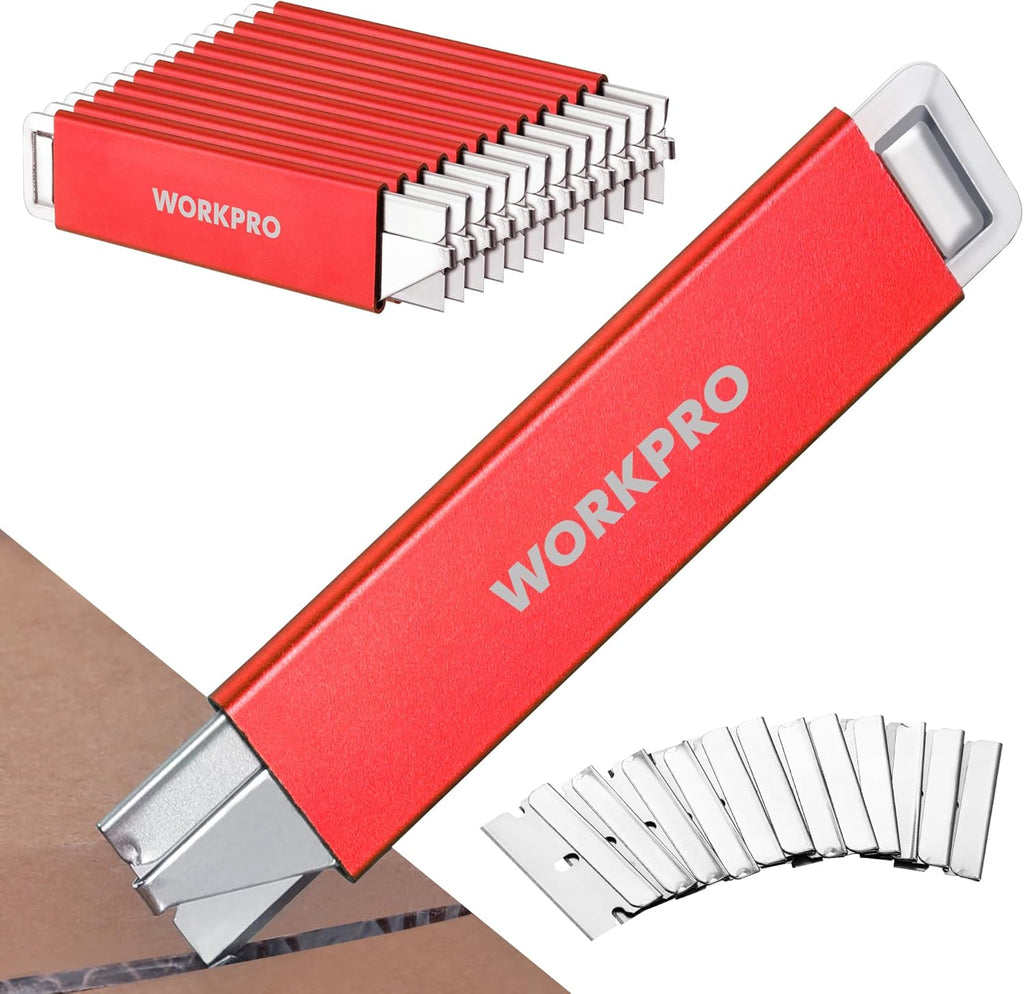 12-Pack Box Cutter Retractable, Red