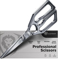 Kitchen Scissors — Japanese Stainless Steel Shears, Ambidextrous, Detachable for Cleaning — For Spatchcocking