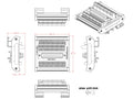 Electronics-Salon D-SUB DB50 Female DIN Rail Mount Interface Module, Breakout Board.
