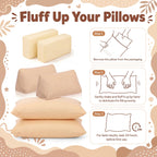 Golden 6 Pcs Purse Insert Pillows to Keep Shape Set