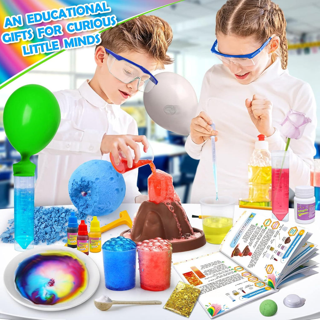 50+ Science Lab Experiments Kit for Kids, STEM Activities Educational Scientist Toys Gifts for Boys Girls Chemistry