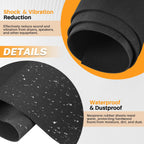 1/8" T x 17" W x 80" L Neoprene Foam Padding Without Adhesive