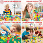195 PCS STEM Toys, Building Sets for Kids 3+