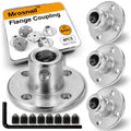 4PCS 6mm Shaft Coupler, Rigid Flange Coupling Connector