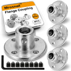 4PCS 6mm Shaft Coupler, Rigid Flange Coupling Connector