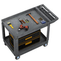 45 x 25 in Heavy Duty Rolling Utility Cart on Wheels, Grey