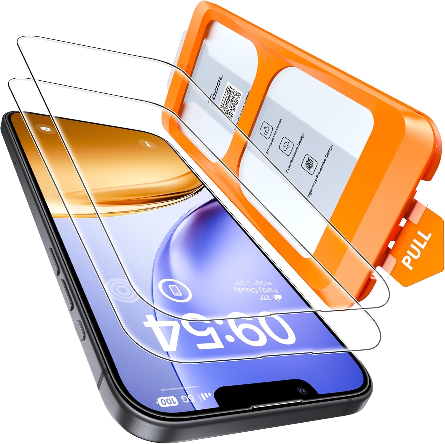 for iPhone 17e Screen Protector 6.1 inch 9H Hardness Military Grade Shatterproof 17 e HD Tempered Glass Easy