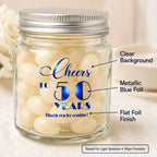 50th Birthday Thank You Stickers: 100 Count, 1.6 Inch Round
