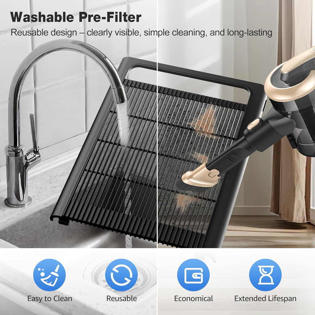 Air Purifiers for Home Bedroom Up to 1,695 Ft² in 1 Hr, APH4000, Black | HEPA Sleep Mode Air Cleaner with Washable