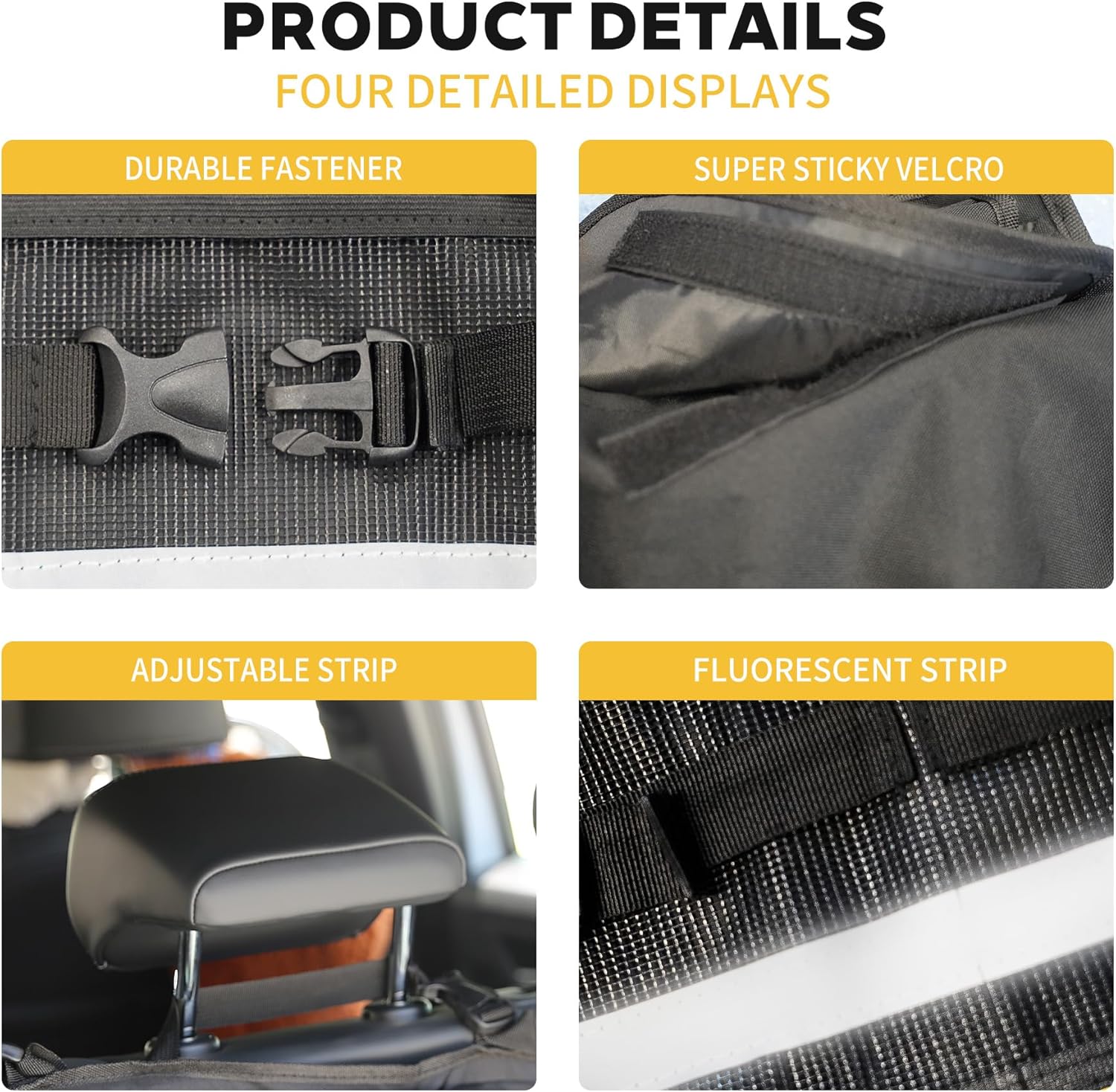 Backseat Hanging Trunk Organizer for SUVs, Cars, Trucks & MPVs | Multi-Pocket Storage with Anti-Slip Straps |
