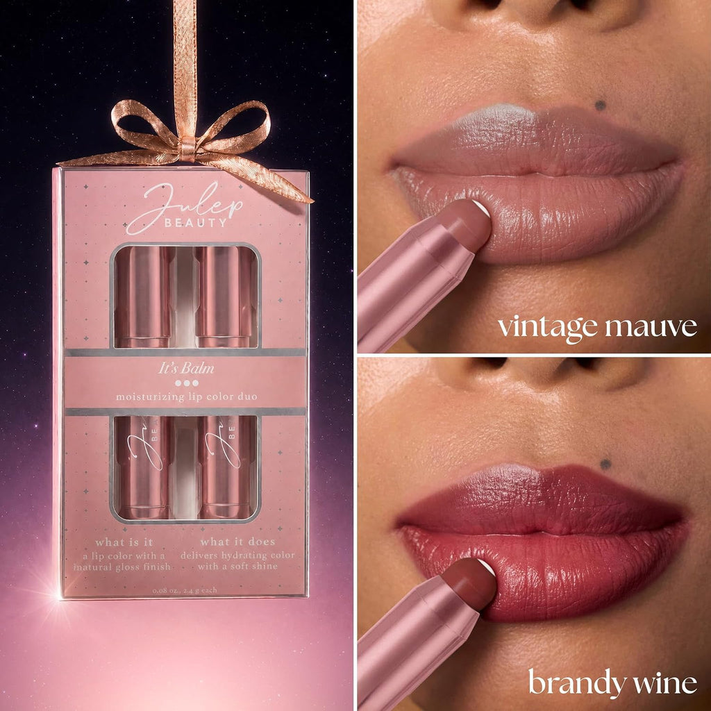 It's Balm Moisturizing Lip Crayon 2PC Set, Vintage Mauve, Brandy Wine