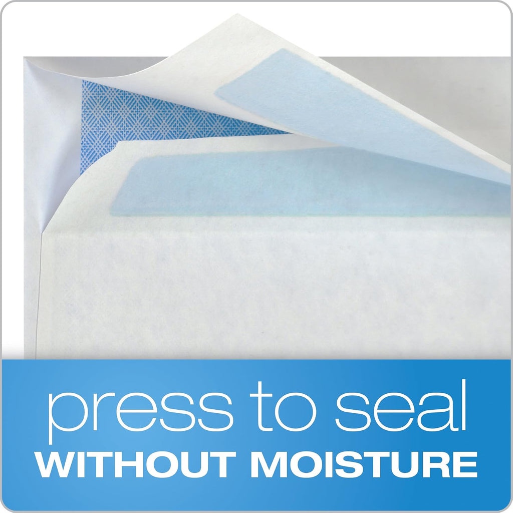 #10 Double-Window Self-Seal Security Envelopes, For Business Statements, Invoices, 4-1/8" x 9-1/2", White, 24-lb, 500
