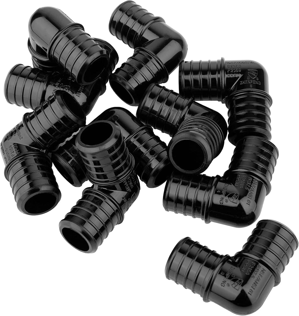10Pcs EFIELD Poly PPSU Crimp Pex 1" 90 Degree Elbow(PPSU1807006-10)
