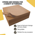 Kraft Paper Sheets, 15 x 15 in., 480 Sheets, 80 GSM Brown