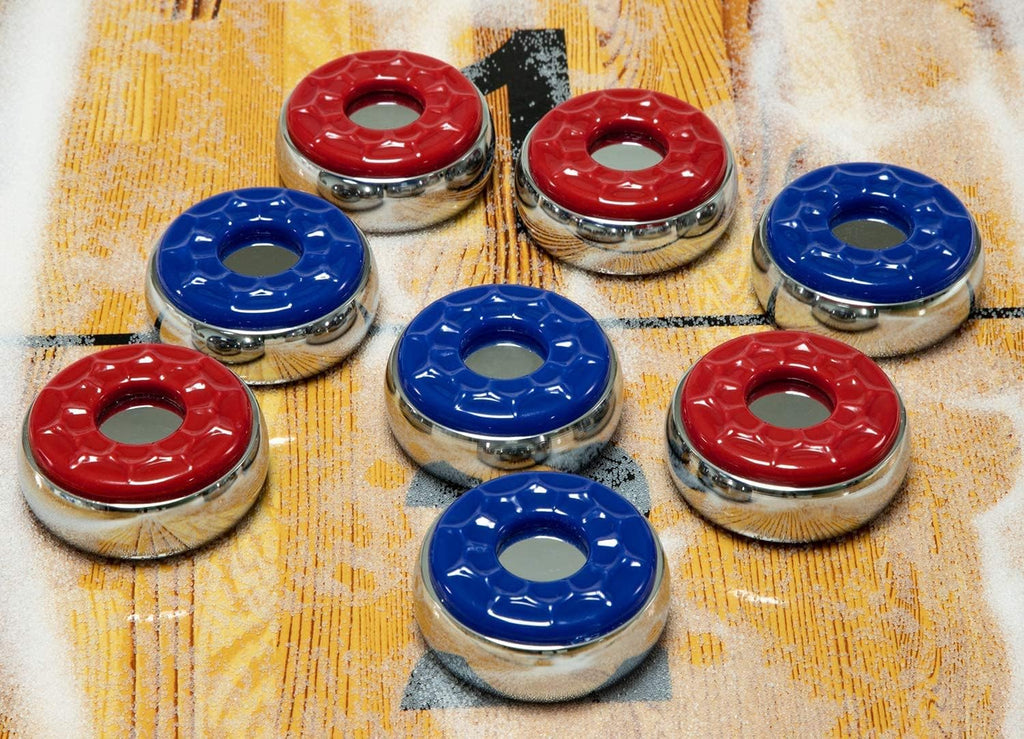 Indoor Shuffleboard Pucks - Set of 8 - Home Games Dia 2-1/8” 53mm