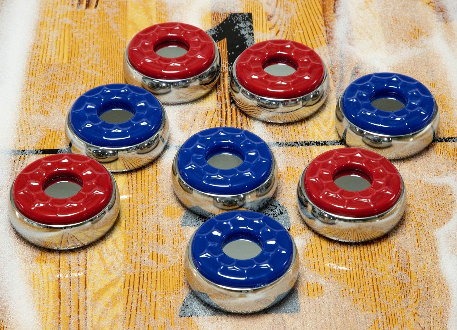 Indoor Shuffleboard Pucks - Set of 8 - Home Games Dia 2-1/8” 53mm