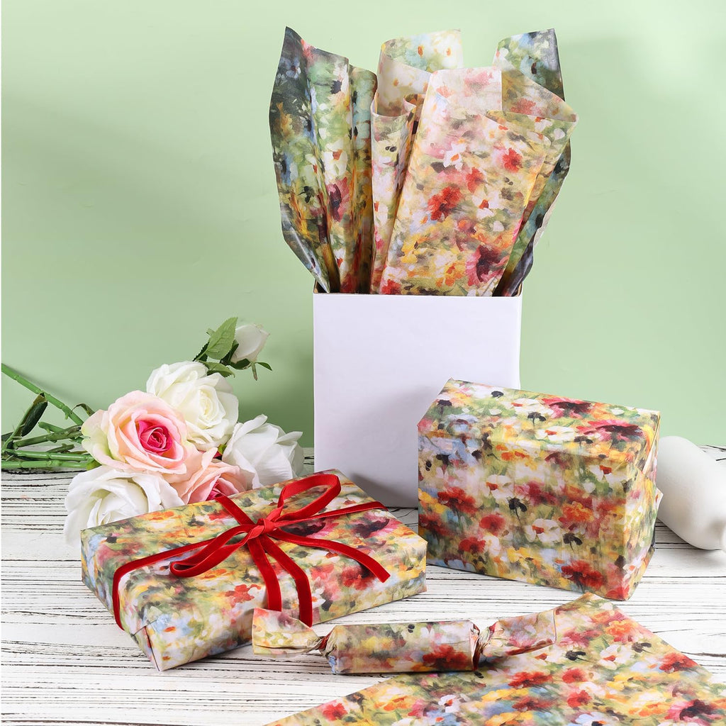30 Sheet Flower Wrapping Tissue Paper
