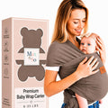 Baby Wrap Carrier for Newborn to Toddler, Hands-Free Stretchy Baby Carrier Wrap with Front Pocket, 95% Cotton 5%
