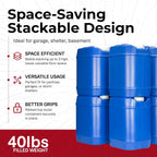 Legacy Food Storage Emergency Water Storage Containers, Long Term 5 Gallon Water Tank - 4 Stackable Food Grade Tanks