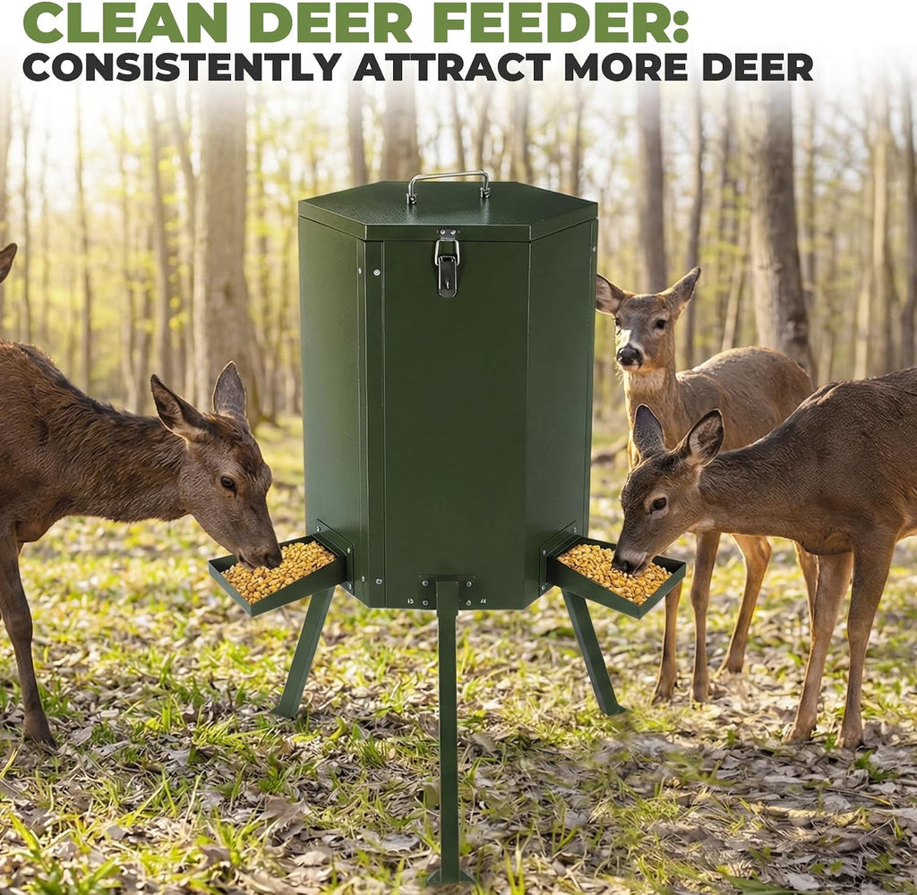 Deer Feeder, Metal Gravity Feeders for Deer